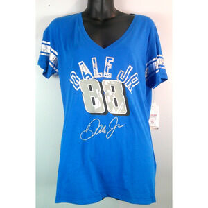 Nascar Women's Large V-neck Short Sleeve T-shirt Dale Earnhardt Jr. #88